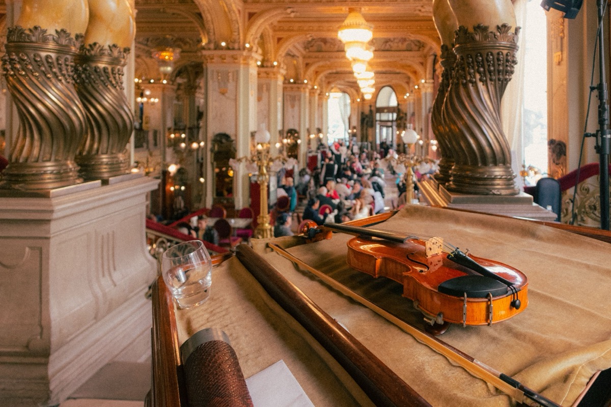 Violine im Konzertsaal